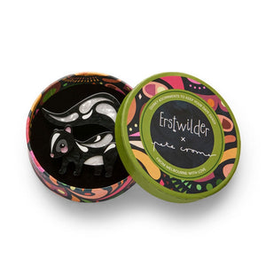 The Sassy Skunk Brooch  -  Erstwilder  -  Quirky Resin and Enamel Accessories