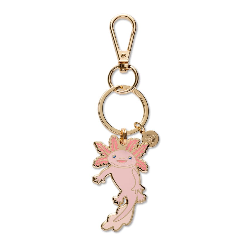 Axolotl Enamel Key Ring  -  Erstwilder  -  Quirky Resin and Enamel Accessories
