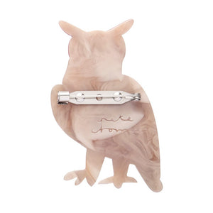 The Grand Great Horned Owl Brooch  -  Erstwilder  -  Quirky Resin and Enamel Accessories