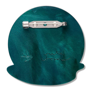 Beauty Sleep Brooch  -  Erstwilder  -  Quirky Resin and Enamel Accessories