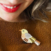 Treasured Tauhou Brooch  -  Erstwilder  -  Quirky Resin and Enamel Accessories