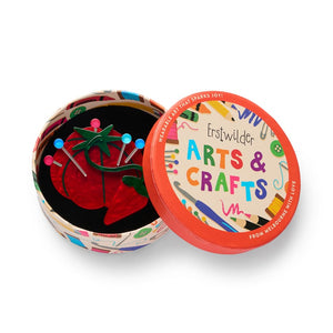 Classic Pin Cushion Brooch  -  Erstwilder  -  Quirky Resin and Enamel Accessories