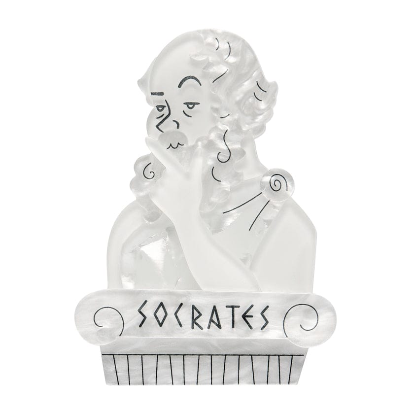 Socratic Method Brooch  -  Erstwilder  -  Quirky Resin and Enamel Accessories