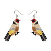 Go for Goldfinch Drop Earrings  -  Erstwilder  -  Quirky Resin and Enamel Accessories