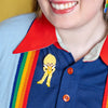 Canary Yellow Brooch  -  Erstwilder  -  Quirky Resin and Enamel Accessories