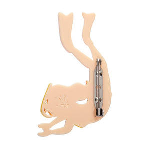 Snorkeler Sheree Brooch  -  Erstwilder  -  Quirky Resin and Enamel Accessories