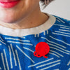Ball of Yarn Simplified Mini Brooch
