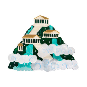 Sacred Ascent Brooch  -  Erstwilder  -  Quirky Resin and Enamel Accessories