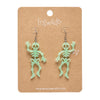 Dancing Skeletons Drop Earrings - Glow in the Dark