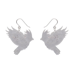 Gertie the Galah Drop Earrings  -  Erstwilder  -  Quirky Resin and Enamel Accessories