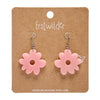 Flower Drop Earrings – Pink