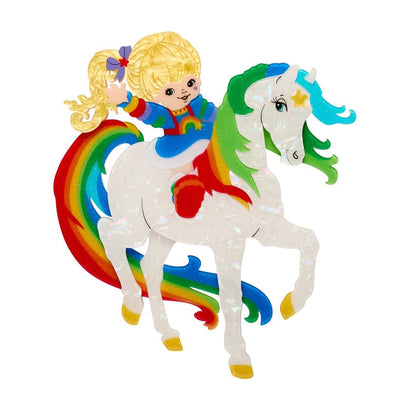 Rainbow Brite and Starlite Wall Art  -  Erstwilder  -  Quirky Resin and Enamel Accessories