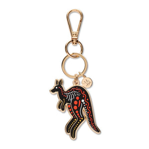 Matjumpa Ritjinguthinha Enamel Key Ring  -  Erstwilder  -  Quirky Resin and Enamel Accessories