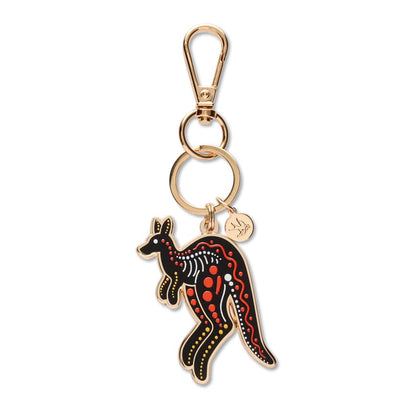 Matjumpa Ritjinguthinha Enamel Key Ring  -  Erstwilder  -  Quirky Resin and Enamel Accessories