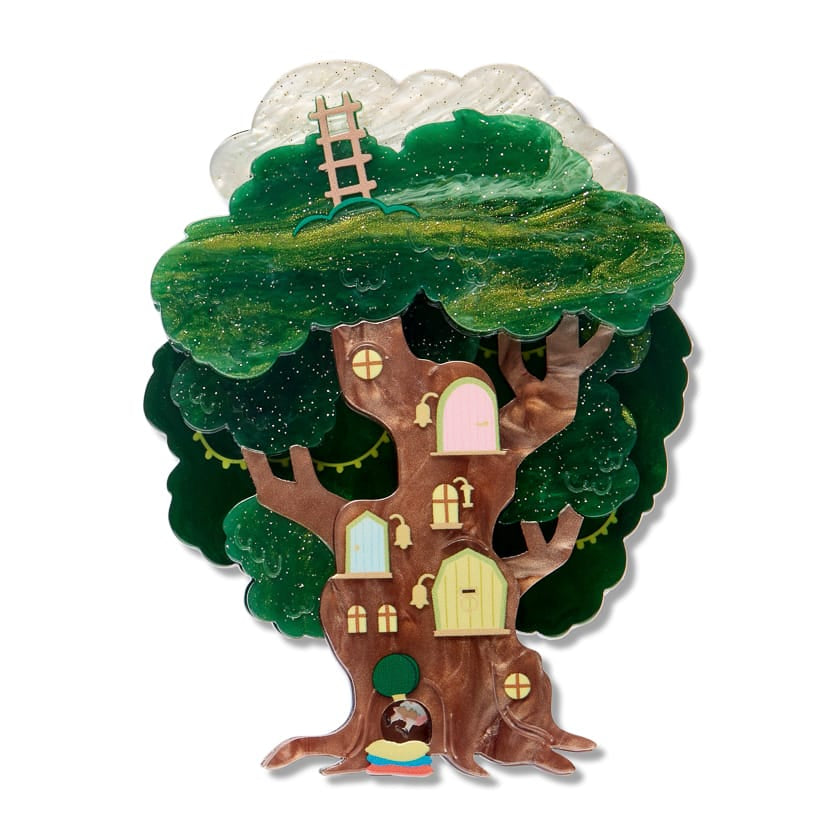 The Faraway Tree Brooch  -  Erstwilder  -  Quirky Resin and Enamel Accessories