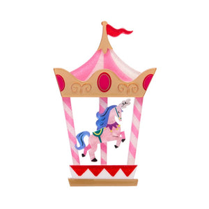 Carousel for One Brooch (IMPERFECT)  -  Erstwilder  -  Quirky Resin and Enamel Accessories