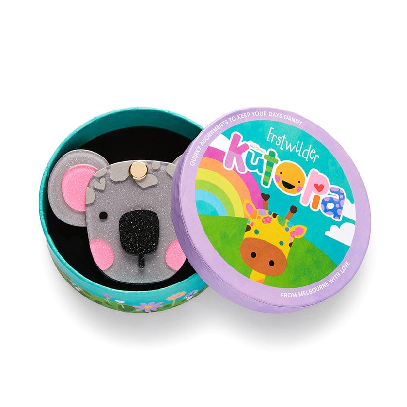 Keith The Koala Mirror Compact  -  Erstwilder  -  Quirky Resin and Enamel Accessories