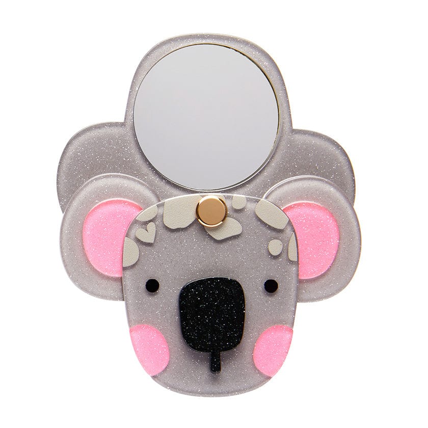 Keith The Koala Mirror Compact  -  Erstwilder  -  Quirky Resin and Enamel Accessories