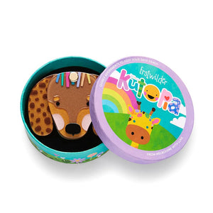 Darcy The Dachshund Mirror Compact  -  Erstwilder  -  Quirky Resin and Enamel Accessories