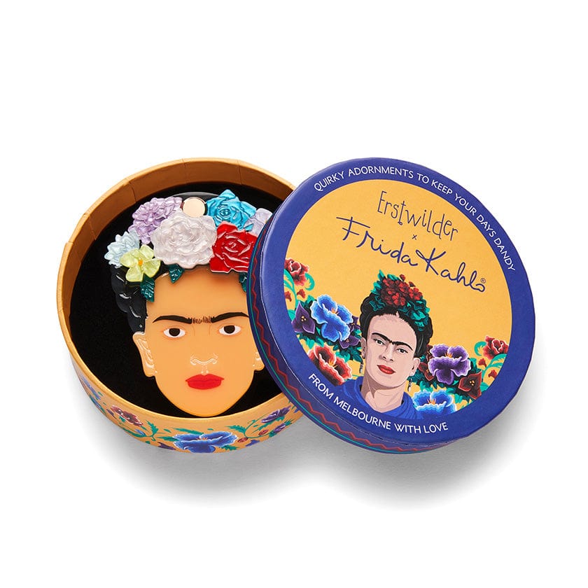 My Own Muse Frida Mirror Compact  -  Erstwilder  -  Quirky Resin and Enamel Accessories