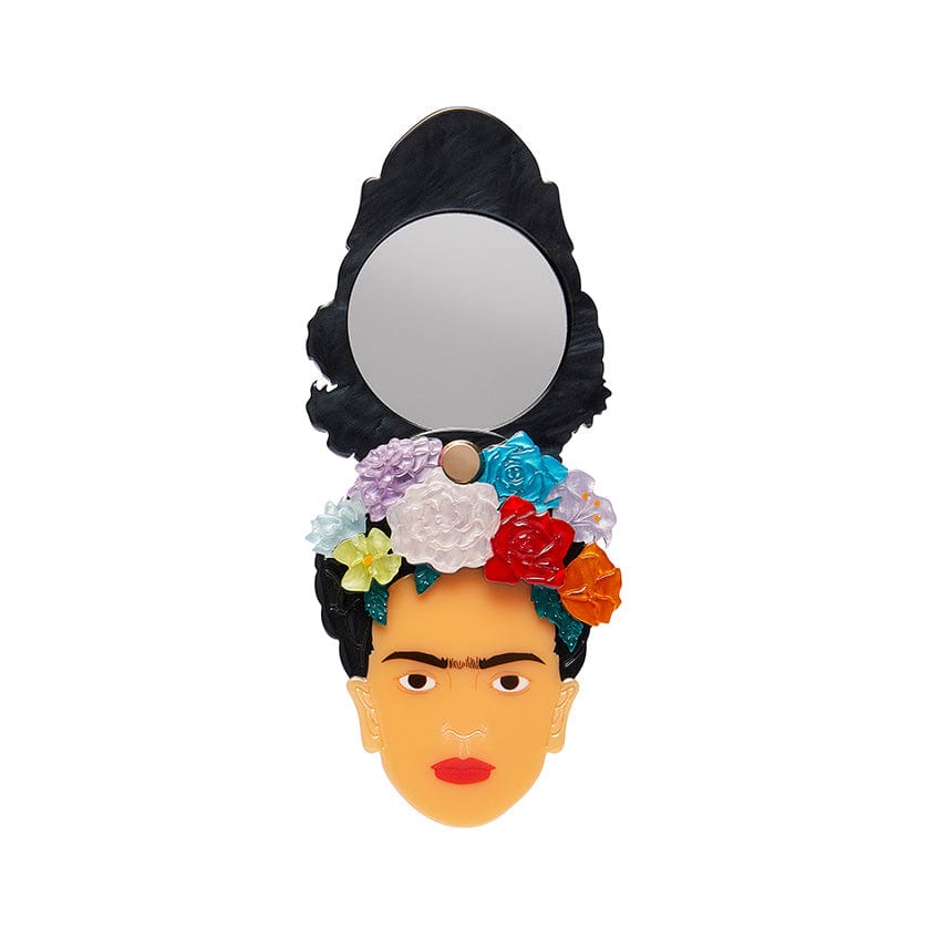 My Own Muse Frida Mirror Compact  -  Erstwilder  -  Quirky Resin and Enamel Accessories