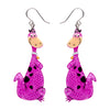 Dino Flintstone Drop Earrings  -  Erstwilder  -  Quirky Resin and Enamel Accessories