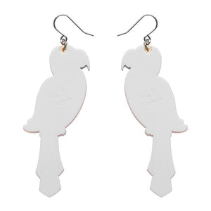 Pancha’s Parrots Drop Earrings (IMPERFECT)  -  Erstwilder  -  Quirky Resin and Enamel Accessories