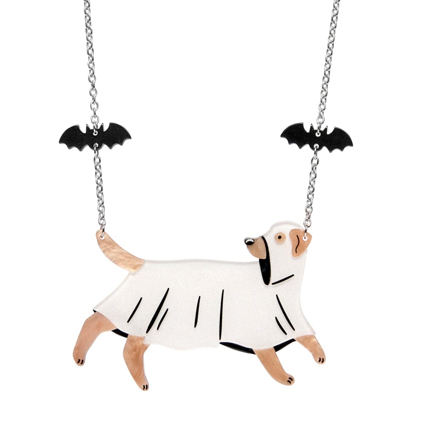Poltergeist Pooch Necklace  -  Erstwilder  -  Quirky Resin and Enamel Accessories