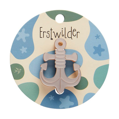 Anchor Simplified Mini Brooch  -  Erstwilder Simplified  -  Quirky Resin and Enamel Accessories
