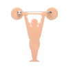 World’s Strongest Man Brooch  -  Erstwilder  -  Quirky Resin and Enamel Accessories