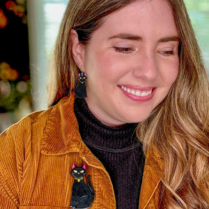 Bad Luck Charm Drop Earrings  -  Erstwilder  -  Quirky Resin and Enamel Accessories