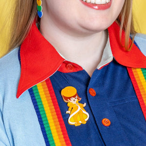 Lala Orange Brooch  -  Erstwilder  -  Quirky Resin and Enamel Accessories