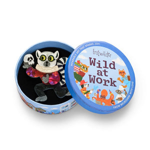 Morgan's Monologue Brooch  -  Erstwilder  -  Quirky Resin and Enamel Accessories