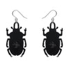 Ruby the Rainbow Stag Beetle Drop Earrings  -  Erstwilder  -  Quirky Resin and Enamel Accessories