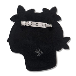 Shade of Night Brooch  -  Erstwilder  -  Quirky Resin and Enamel Accessories