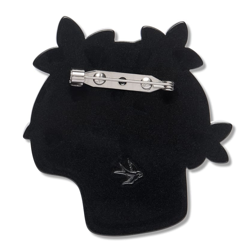 Shade of Night Brooch  -  Erstwilder  -  Quirky Resin and Enamel Accessories