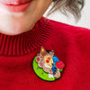 Accursed Gentleman Brooch  -  Erstwilder  -  Quirky Resin and Enamel Accessories