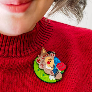 Accursed Gentleman Brooch  -  Erstwilder  -  Quirky Resin and Enamel Accessories