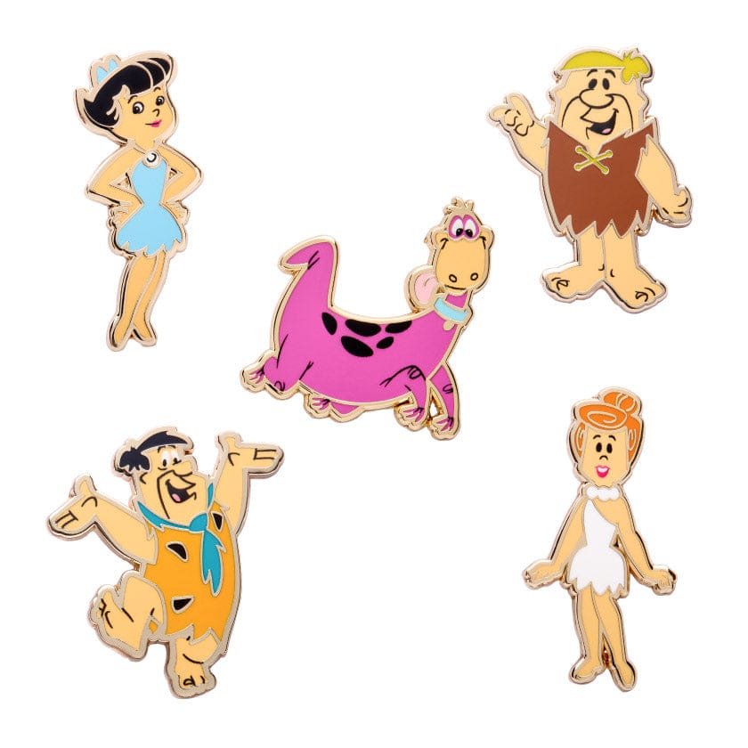 Flinstones Enamel Pin Pack - 5 Piece  -  Erstwilder  -  Quirky Resin and Enamel Accessories