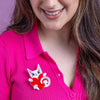Kalila Kitty Brooch  -  Erstwilder  -  Quirky Resin and Enamel Accessories