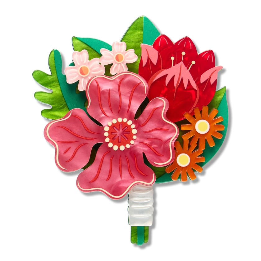 Petals for Keeps Brooch  -  Erstwilder  -  Quirky Resin and Enamel Accessories