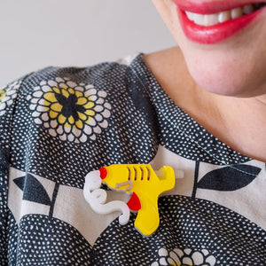 Hot Stuff Brooch  -  Erstwilder  -  Quirky Resin and Enamel Accessories