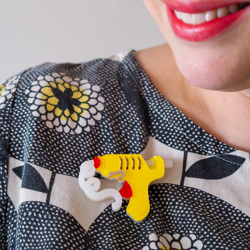 Hot Stuff Brooch  -  Erstwilder  -  Quirky Resin and Enamel Accessories