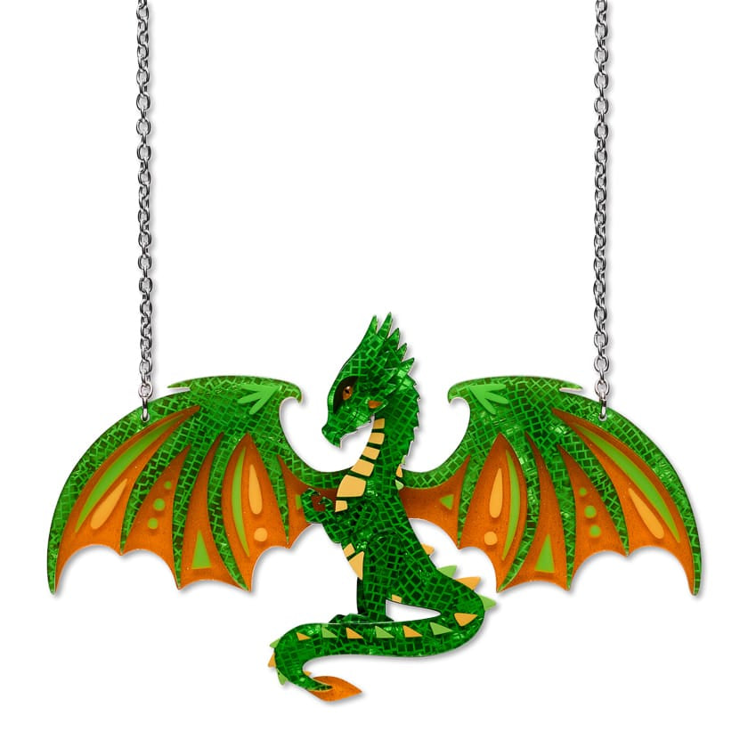 Impressive Scale Necklace  -  Erstwilder  -  Quirky Resin and Enamel Accessories