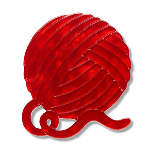 Ball of Yarn Simplified Mini Brooch  -  Erstwilder Simplified  -  Quirky Resin and Enamel Accessories