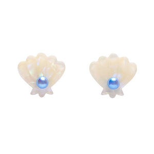Saltwater Wisdom Stud Earrings  -  Erstwilder  -  Quirky Resin and Enamel Accessories