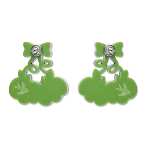 Pair O'Pumpkins Drop Earrings  -  Erstwilder  -  Quirky Resin and Enamel Accessories
