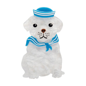 The Sailor Pup Brooch (IMPERFECT)  -  Erstwilder  -  Quirky Resin and Enamel Accessories