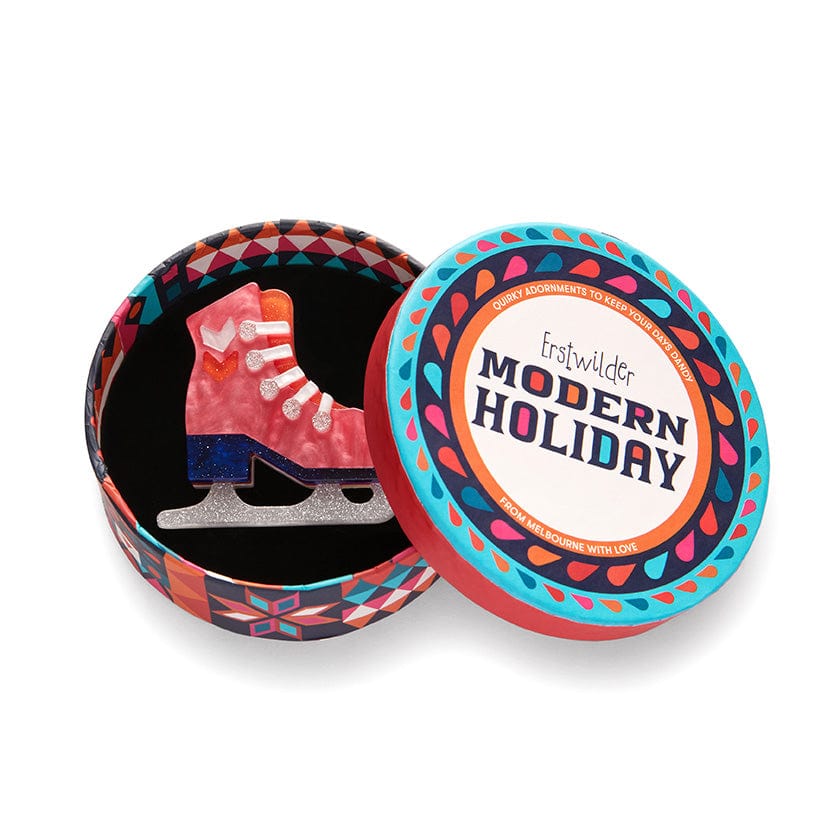 Festivity on Ice Brooch (IMPERFECT)  -  Erstwilder  -  Quirky Resin and Enamel Accessories