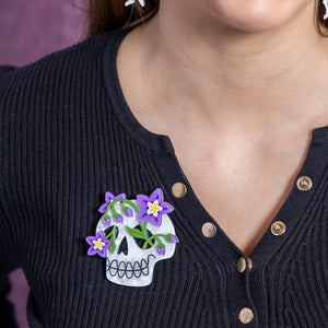 Shade of Night Brooch  -  Erstwilder  -  Quirky Resin and Enamel Accessories